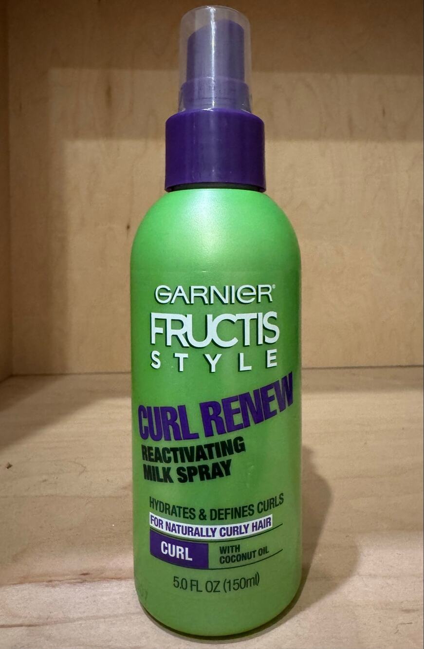 GARNIER Fructis Style Curl Renew Reactivating Milk Spray 5 Fl Oz Curly Hair HTF!